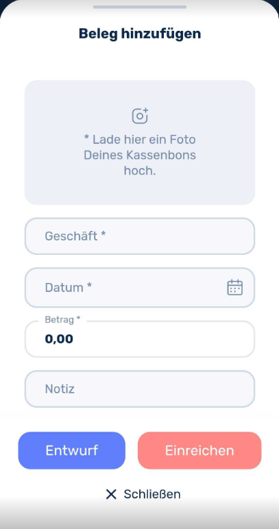 Belege hochladen3