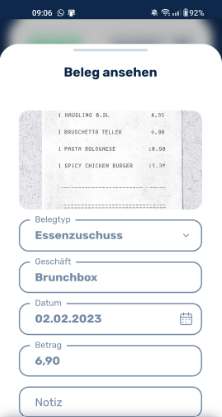 Belege sehen3