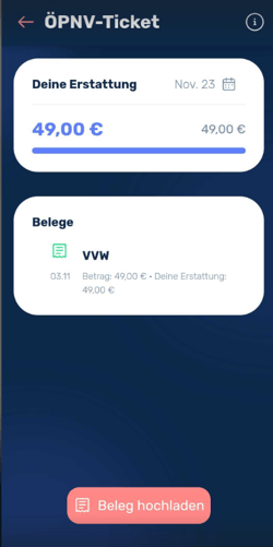 Wie kann ich meine Belege sehen-1