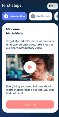 Getting started in the pxtra employee app-1