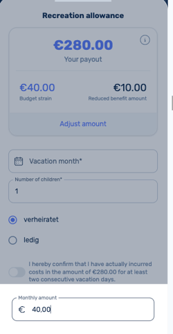 What is the benefit recreation allowance-3