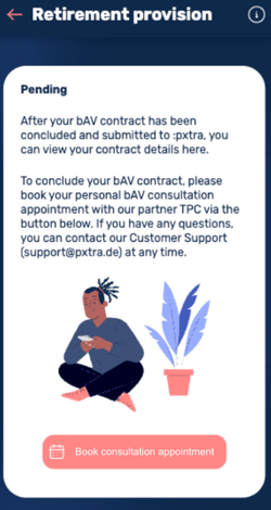 What is the company pension plan-benefit (bAV)-1