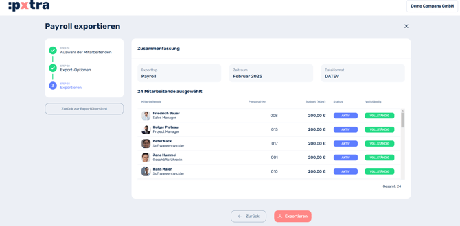 Wie kann ich Daten für den Payroll-Export generieren-4