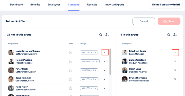 How can I create groups and assign employees-3