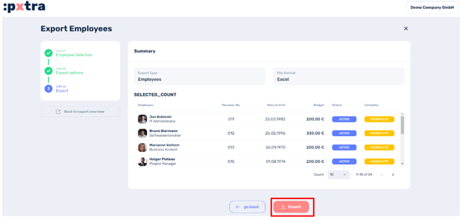 How to export data-5
