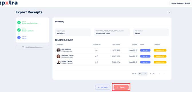 How to export data-8