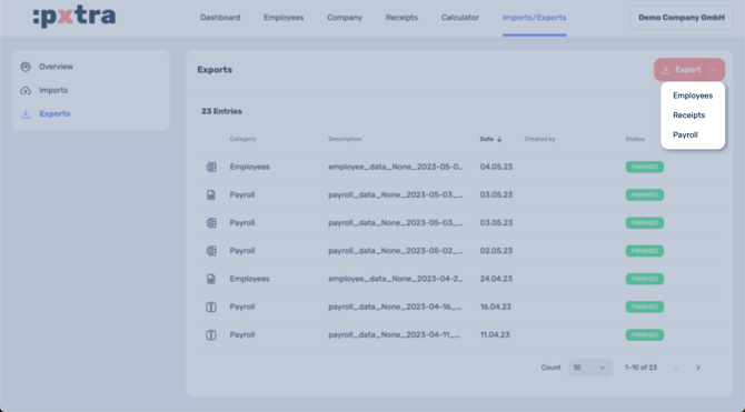 How to generate exports for DATEV-3