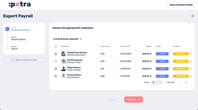 How to generate exports for DATEV-4