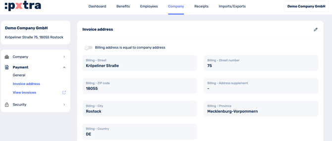 How to update the company payment details-3